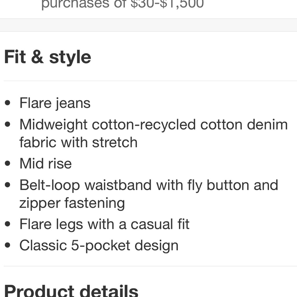 Flare Jeans, Light Wash, New with Tags - Picture 16 of 16